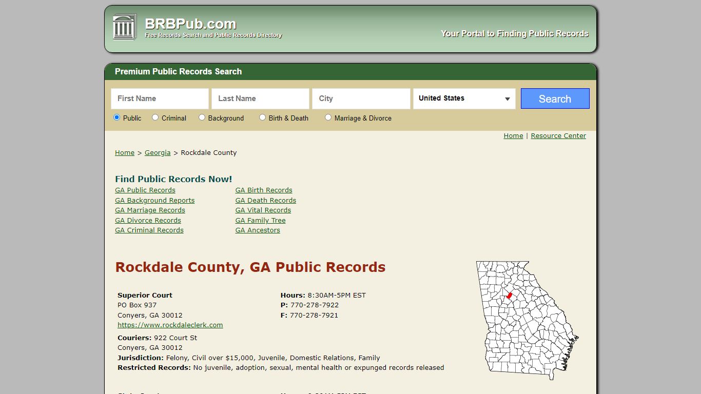 Rockdale County Public Records | Search Georgia Government ...