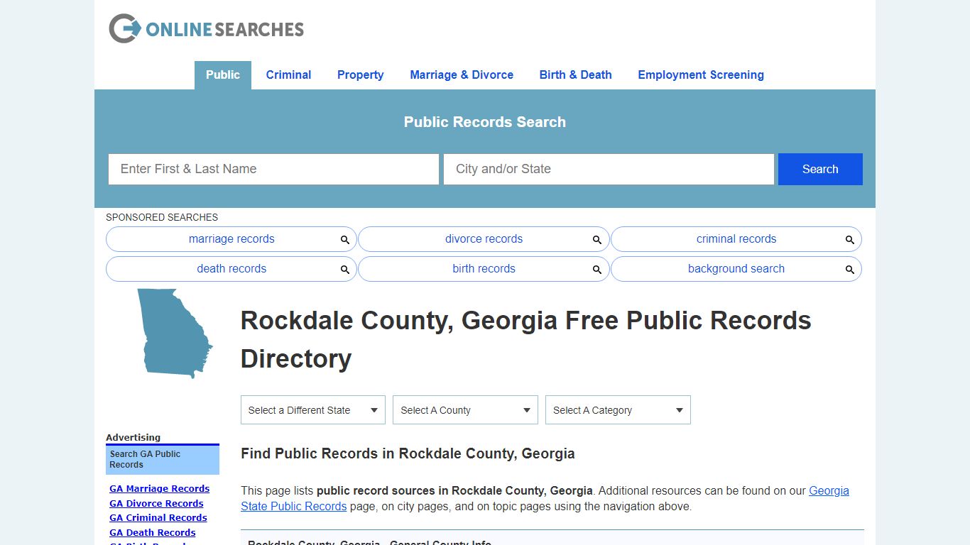 Rockdale County, Georgia Public Records Directory