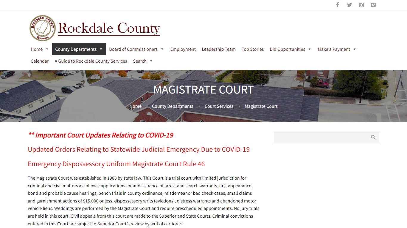 Magistrate Court – Welcome to Rockdale County, Georgia!